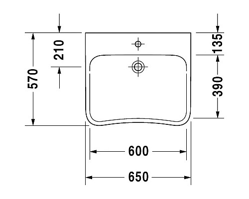 Santeh-Crystal.ru: Раковина 65х57 см Duravit DuraStyle Med 2330650000 Купить Раковина 65х57 см Duravit DuraStyle Med 2330650000 в магазине сантехники Santeh-Crystal.ru