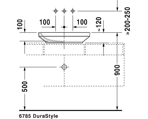 Купить Раковина 60х38 см Duravit DuraStyle 0349600000 в магазине сантехники Santeh-Crystal.ru