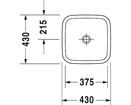 Купить Раковина 43х43 см Duravit DuraStyle 0349430000 в магазине сантехники Santeh-Crystal.ru