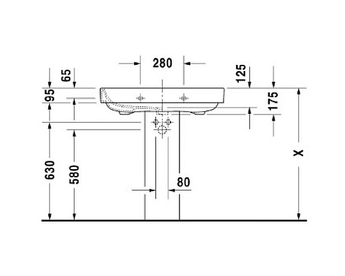 Купить Раковина 80х52,5 см Duravit Happy D.2 2316800000 в магазине сантехники Santeh-Crystal.ru