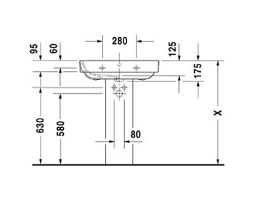 Купить Раковина 65х49,5 см Duravit Happy D.2 2316650000 в магазине сантехники Santeh-Crystal.ru