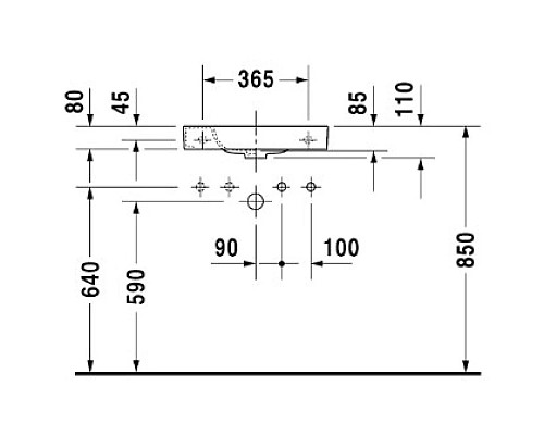 Купить Раковина 50х22 см Duravit Happy D.2 0711500000 в магазине сантехники Santeh-Crystal.ru