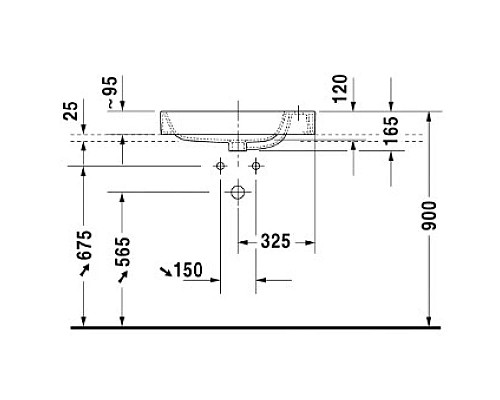 Заказать Раковина 65х40 см Duravit Happy D.2 2317650000 в магазине сантехники Santeh-Crystal.ru