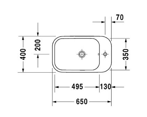 Заказать Раковина 65х40 см Duravit Happy D.2 2317650000 в магазине сантехники Santeh-Crystal.ru