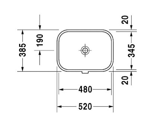 Купить Раковина 52х38,5 см Duravit Happy D.2 0457480000 в магазине сантехники Santeh-Crystal.ru