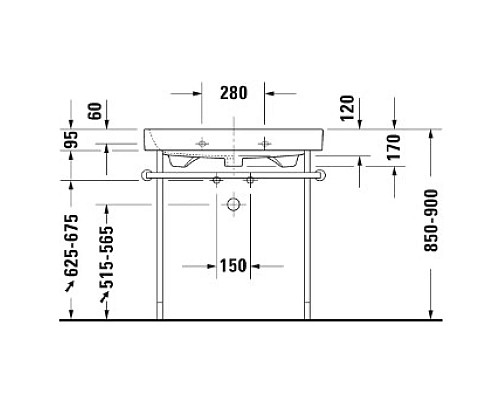 Купить Раковина 80х50,5 см Duravit Happy D.2 2318800000 в магазине сантехники Santeh-Crystal.ru