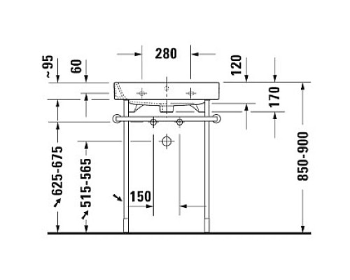 Приобрести Раковина 60х50,5 см Duravit Happy D.2 2318600000 в магазине сантехники Santeh-Crystal.ru