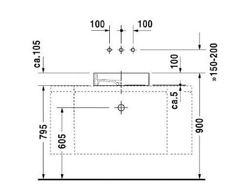 Приобрести Раковина 47х47 см Duravit Starck 1 0387470028 в магазине сантехники Santeh-Crystal.ru