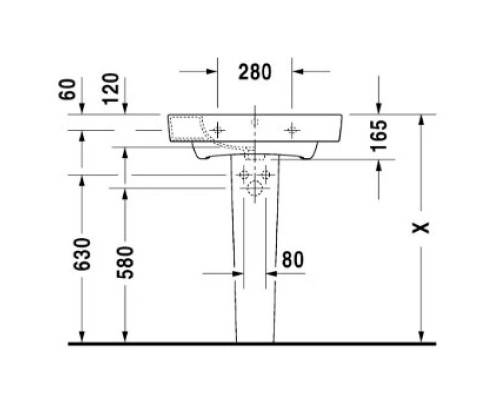 Купить Раковина 65х51 см Duravit Starck 2 2323650000 в магазине сантехники Santeh-Crystal.ru