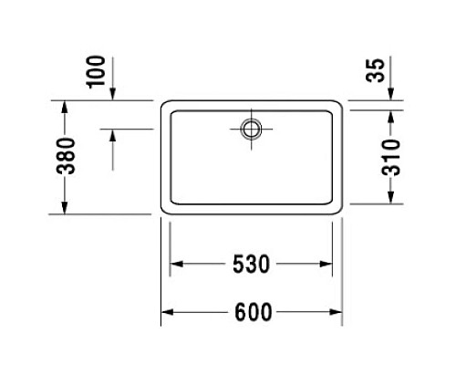 Купить Раковина 60х38 см Duravit Vero 0455600000 в магазине сантехники Santeh-Crystal.ru