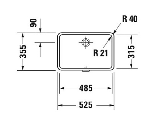 Приобрести Раковина 52,5х35,5 см Duravit Vero 0330480000 в магазине сантехники Santeh-Crystal.ru