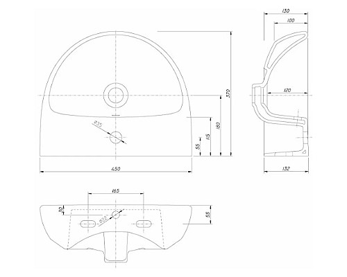 Приобрести Раковина 45х37 см Kolo Nova Pro M32145000 в магазине сантехники Santeh-Crystal.ru