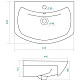 Заказать Раковина 61х44,5 см ASB-Mebel Балтика в магазине сантехники Santeh-Crystal.ru