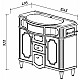 Купить Раковина 104,5х49,5 см Belux Ровена в магазине сантехники Santeh-Crystal.ru