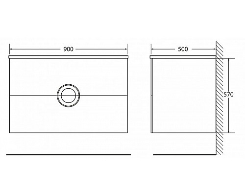 Купить Раковина 90х50 см BelBagno Onda BB900/500-LV-MR-OND в магазине сантехники Santeh-Crystal.ru