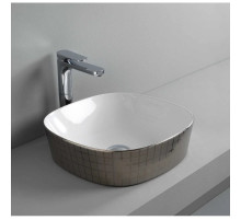 Раковина 42x42 см Artceram Ghost GHL001 01 58 mosaico platinox0