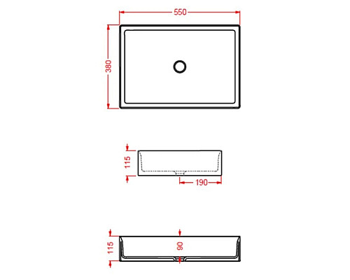 Купить Раковина 55x38 см Artceram Scalino SCL002 15 00 grigio oliva в магазине сантехники Santeh-Crystal.ru