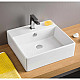 Купить Раковина 50х48 см Artceram Quadro QUL002 01 00 bi в магазине сантехники Santeh-Crystal.ru