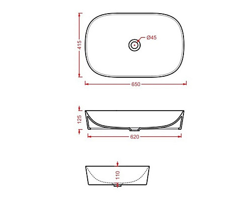 Заказать Раковина 65x41,5 см Artceram Ghost GHL002 15 00 grigio olivax0 в магазине сантехники Santeh-Crystal.ru