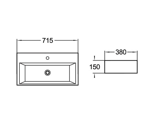Заказать Раковина 71,5х38 см SantiLine SL-1007 в магазине сантехники Santeh-Crystal.ru