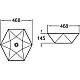 Купить Раковина 46,8х46,8 см SantiLine SL-1058 в магазине сантехники Santeh-Crystal.ru