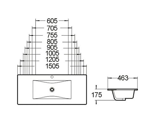 Заказать Раковина 80,5х46,3 см SantiLine SL-2102 (80) в магазине сантехники Santeh-Crystal.ru