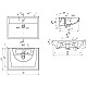 Приобрести Раковина 70,4х47,6 см 1Marka Q У16519 в магазине сантехники Santeh-Crystal.ru