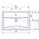 Заказать Раковина 60,5х40,5 см 1Marka Фостер У71589 в магазине сантехники Santeh-Crystal.ru