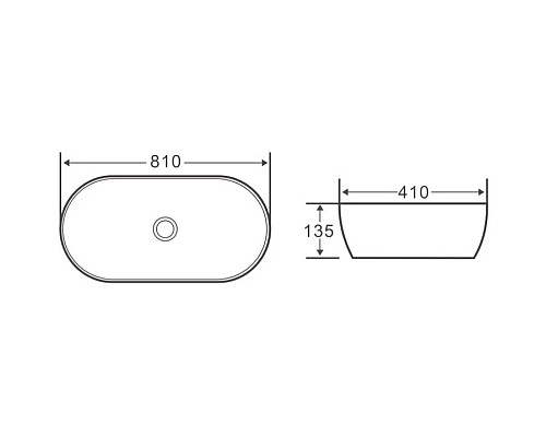 Купить Раковина 81х41 см BelBagno BB1349 в магазине сантехники Santeh-Crystal.ru