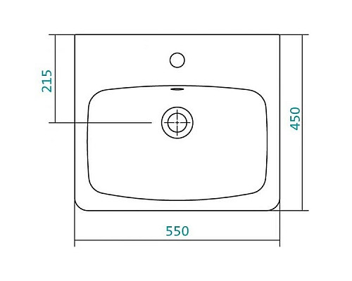 Приобрести Раковина 55х45 см 1Marka Нео У75075 в магазине сантехники Santeh-Crystal.ru