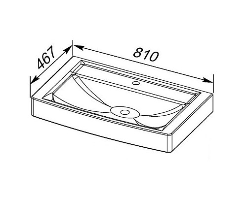 Купить Раковина 81х46,7 см 1Marka Q У15877 в магазине сантехники Santeh-Crystal.ru