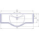Заказать Раковина 121х49,5 см Corozo Классик SD-00000375 в магазине сантехники Santeh-Crystal.ru