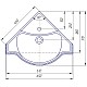 Заказать Раковина 65х51 см Corozo Классик SD-00000377 в магазине сантехники Santeh-Crystal.ru