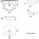 Купить Раковина 56х45,8 см Corozo Идеал IDL56SAWB01 в магазине сантехники Santeh-Crystal.ru
