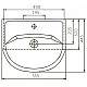 Заказать Раковина 55,5х44,5 см Corozo Уют SD-00000065 в магазине сантехники Santeh-Crystal.ru