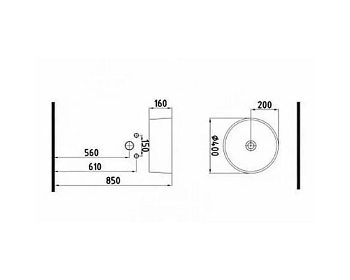 Заказать Раковина 40х40 см Bien Harmony HRLG04001FD0B8000 в магазине сантехники Santeh-Crystal.ru