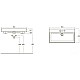 Приобрести Раковина 85х45,5 см OWL 1975 Stence OWLB19-17085 в магазине сантехники Santeh-Crystal.ru