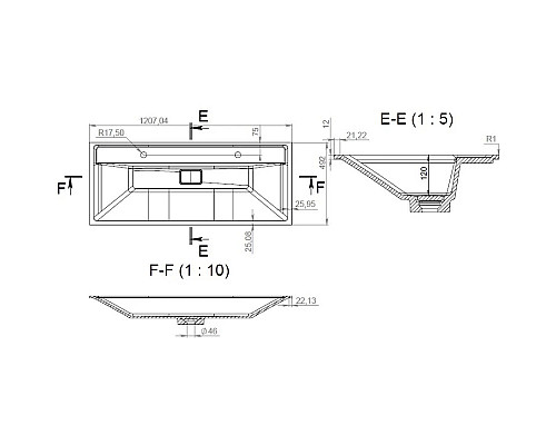 Купить Раковина 120,7х49,2 см Am.Pm Inspire 2.0 M50AWPC1201WG в магазине сантехники Santeh-Crystal.ru