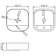 Приобрести Раковина 45х45 см Bravat Source C22286W-1-ENG в магазине сантехники Santeh-Crystal.ru