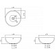 Заказать Раковина 43,5х43,5 см Bravat Circle C22283W-ENG в магазине сантехники Santeh-Crystal.ru