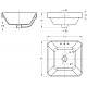 Заказать Раковина 41,5х41,5 см Bravat C22327W-ENG в магазине сантехники Santeh-Crystal.ru