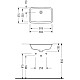 Заказать Раковина 56х37,5 см Serel 0561 в магазине сантехники Santeh-Crystal.ru