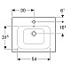 Приобрести Раковина 60х48 см Geberit Renova Plan 122260000 в магазине сантехники Santeh-Crystal.ru