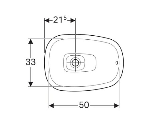 Приобрести Раковина 56х40 см Geberit Citterio 500.543.01.1 в магазине сантехники Santeh-Crystal.ru