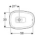 Приобрести Раковина 56х40 см Geberit Citterio 500.543.01.1 в магазине сантехники Santeh-Crystal.ru