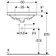 Приобрести Раковина 60х48,2 см Geberit Acanto 500.629.01.2 в магазине сантехники Santeh-Crystal.ru
