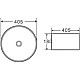 Заказать Раковина-чаша 40,5х40,5 см Grossman GR-3025 в магазине сантехники Santeh-Crystal.ru