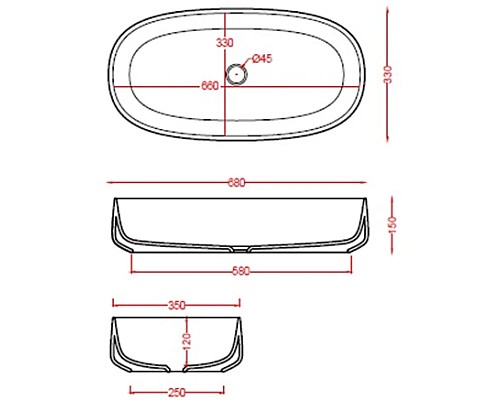 Купить Раковина 68x35 см Artceram Cognac COL005 40 00 tortora в магазине сантехники Santeh-Crystal.ru