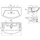 Заказать Раковина 90,6х49,8 см Bellezza Альфа 4660018640153 в магазине сантехники Santeh-Crystal.ru
