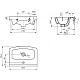 Приобрести Раковина 50,5х38,5 см Bellezza Cersania 4690311009944 в магазине сантехники Santeh-Crystal.ru